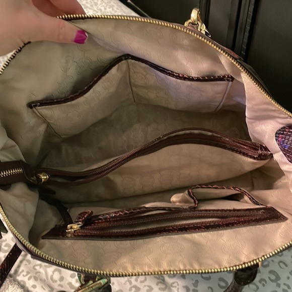 Michael kors burgundy snake print tote - Picture 4 of 4